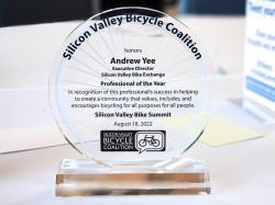 SVBC recognizes our Executive Director, Andrew Yee, as bike professional of the year!