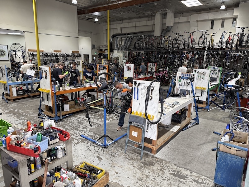 Corner view of SVBE's current shop