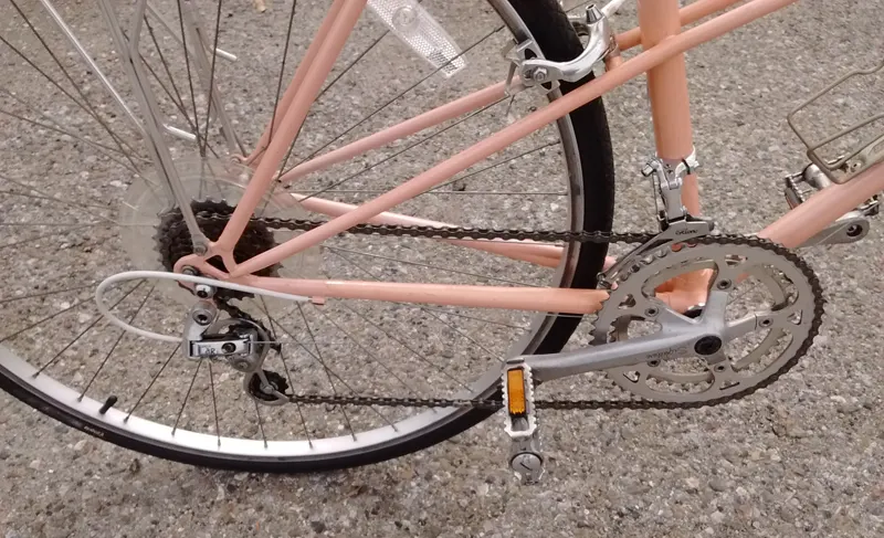 Miyata Mixte 100 bike drive train detail